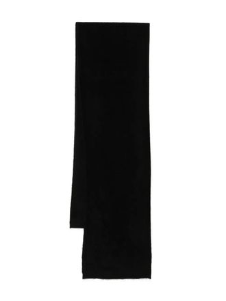 N.Peal brushed cashmere scarf - unisex - Cashmere - One Size - Black