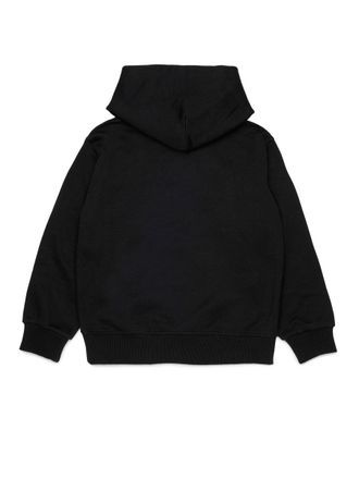 Diesel Logo-Print Cotton Sweatshirt - Black