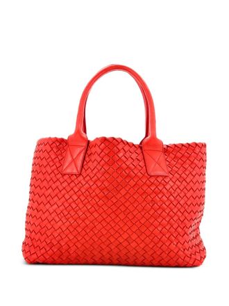 Bottega Veneta Cabat Intrecciato Nappa Small tote bag - women - Calf Leather - One Size - Red