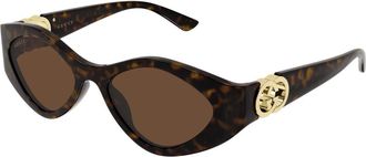 Gucci Sunglasses, female, Brown, Size: 52 MM Gg2121S Sunglasses
