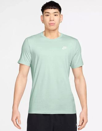 Nike Mens Nike Club Mens T-Shirt Barley Green - Size: 36
