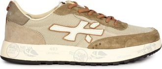 Premiata Sneakers, male, Beige, 9 UK, Beige Mesh and Suede Trainers