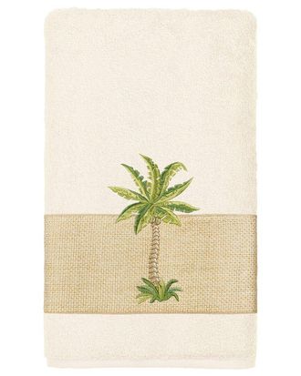 Linum Home Textiles Turkish Cotton Colton Embellished Bath Towel