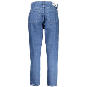 Calvin Klein Button-Up Cotton Jeans - Blue