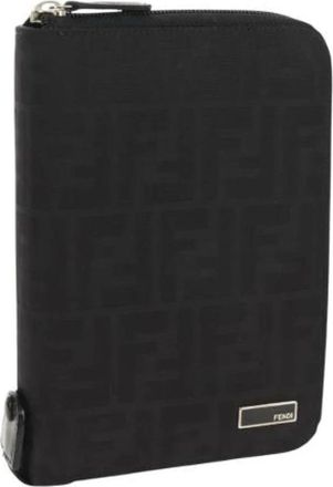Fendi Pre-owned Accessories, female, Black, Size: ONE SIZE Pre-owned Canvas Home-Office