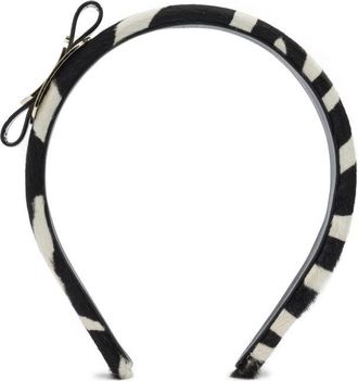 Ferragamo Vara Headband In Pony Skin