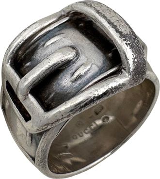Gucci Silver Silver 925 Band Ring (Pre-Owned)
