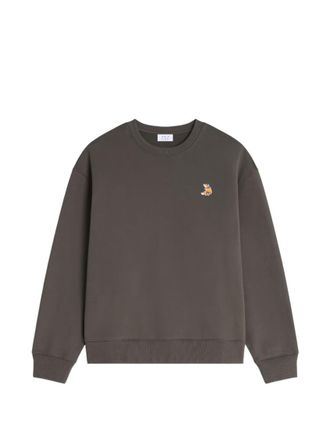 Maison Kitsun&eacute; Grey Crew Neck Sweatshirt