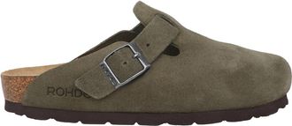 Rohde Groene Su&egrave;de Klomp voor Dames - Dames - Slip ons - Groen - 43 EU - Su&egrave;de - Schoenen