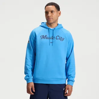 Nike Tennessee Titans Rivalries Collection Primary Nike Mens Dri-FIT NFL Pullover Hoodie in Blue | 03EJ4AI9V-XM3
