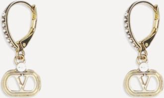 Valentino Garavani Orecchini Ovalette in metallo e cristalli Swarovski Woman UNI