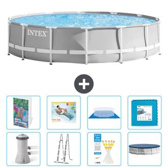 Intex Piscina Prism Frame Redonda - 427x107 Cm - 9-piezas S651