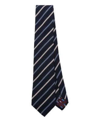 Paul Smith striped tie - men - Wool/Silk/Polyester - One Size - Blue