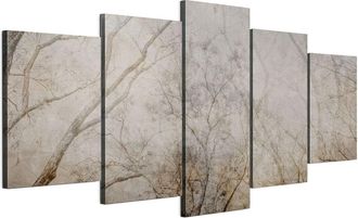 OEM Cuadro Sobre Lienzo Italiano De 100 X 50 Cm, Pent&aacute;ptico - Estilo Ecl&eacute;ctico - Naturaleza Cuadro Sobre Lienzo Italiano De 200 X 100 Cm, Pent&aacute;ptico - Est