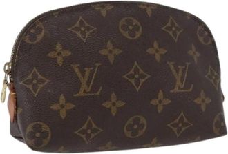 Louis Vuitton Pre-owned Clutches, female, Brown, Size: ONE SIZE Pre-owned Monogram Pouch