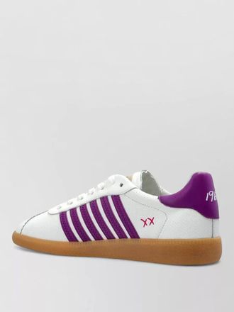 Dsquared2 sneakers contrast heel tab perforated detailing rubber sole