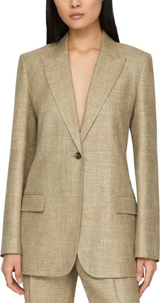 Lafayette 148 New York Peak Lapel Straight Blazer
