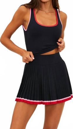 Beach Riot Ash Racerback Top In Royal Noir Matte