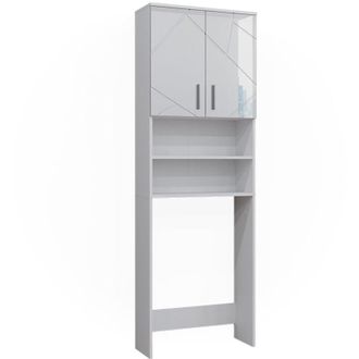 Vicco Mobiletto per lavatrice Irma, Bianco, 64 x 190.5 cm Vicco