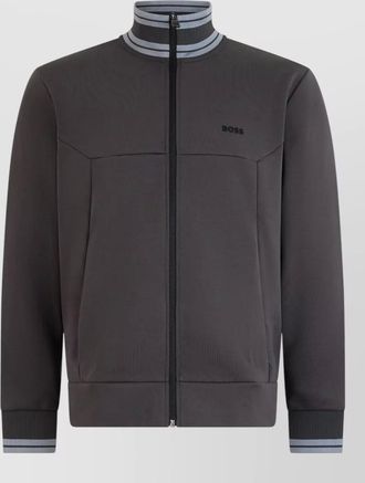 HUGO BOSS cotton zip hoodie