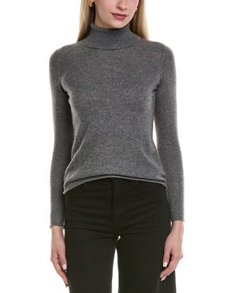 Sofiacashmere Sofiacashmere Turtleneck Wool & Cashmere-Blend Sweater
