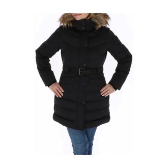 Pepe Jeans London Cappotto Imbottito e con Cintura - - Jackets - Donna - Nero - M
