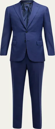 Brioni Mens Wool Sharkskin Suit