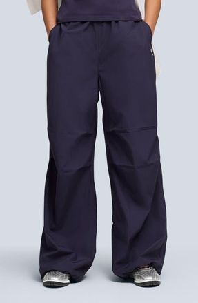 Puma Wardrobe Essentials Parachute Pants in Deep Plum at Nordstrom, Size X-Large