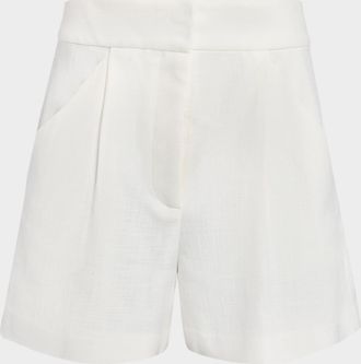 Veronica Beard Marbeau Pleated Shorts