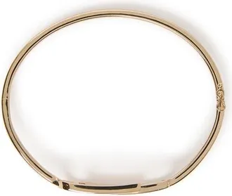 Off-white 18K Gold Vermeril Paper Clip Bangle Bracelet in Yellow Gold at Nordstrom
