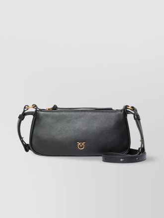 Pinko mini leather shoulder bag