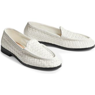 Bottega Veneta Sveglia Intrecciato Loafer in Alabaster at Nordstrom, Size 11.5Us