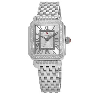 Michele Deco Madison Diamond Stainless Steel Womens Watch MWW06T000163