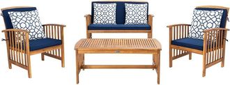 Safavieh Rocklin 4Pc Outdoor Set