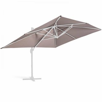 Oviala Tela para sombrilla voladiza de 4 x 3 m color topo