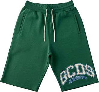 GCDS Gcds, Korte Broeken, Heren, Groen, M, Sweat Shorts