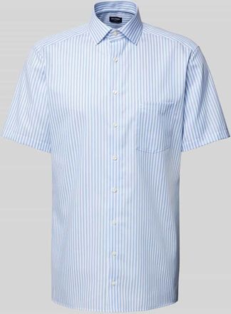 Olymp Modern Fit Business-Hemd mit Kentkragen in Bleu, Größe 40