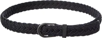 Brunello Cucinelli Woven & Leather Belt