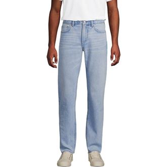 Lands End Stretch Comfort Waist Classic Fit Jean in Light Northshore Wash at Nordstrom, Size 33 28