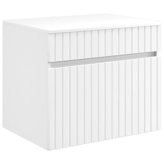 vidaXL Mueble De Ba&ntilde;o Montado En La Pared Blanco 59 X 44,5 X 50 Cm Vidaxl