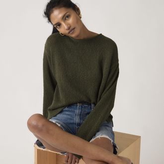 Levi's Laetitia Boucle Sweater - Womens - XS - Green