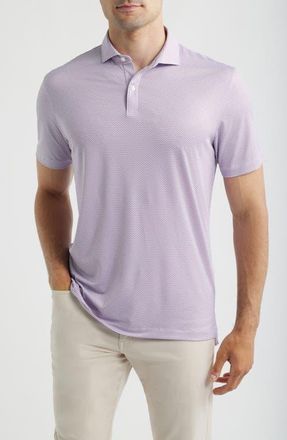 Johnnie-O Darts Microprint Performance Jersey Polo in Racing Red at Nordstrom, Size Xx-Large