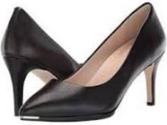 Cole Haan Womens Cole Haan Grand Ambition Pump US 9.5 Black Leather Stiletto Heel ZPO1324