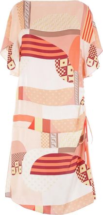 Fendi Abito corto con stampa - Toni neutri