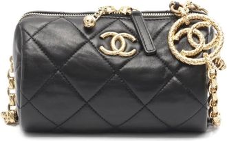 Chanel Borsa a spalla mini trapuntata 2021 - Nero