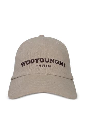 Wooyoungmi logo-embroidered baseball hat - men - Fabric - One Size - Neutrals