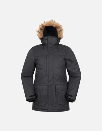 Mountain Warehouse Mens Mountain Warehouse Mens Gorge II Long Jacket - Black - Size: Regular/32