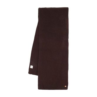 Casablanca Wool Ribbed Scarf - Brown