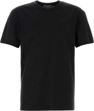 Dolce & Gabbana Black Crew Neck T-Shirt