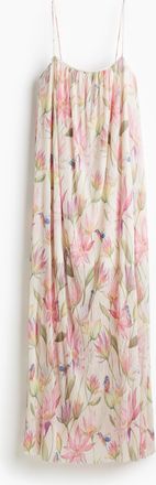 H&M Plissiertes Trägerkleid - White